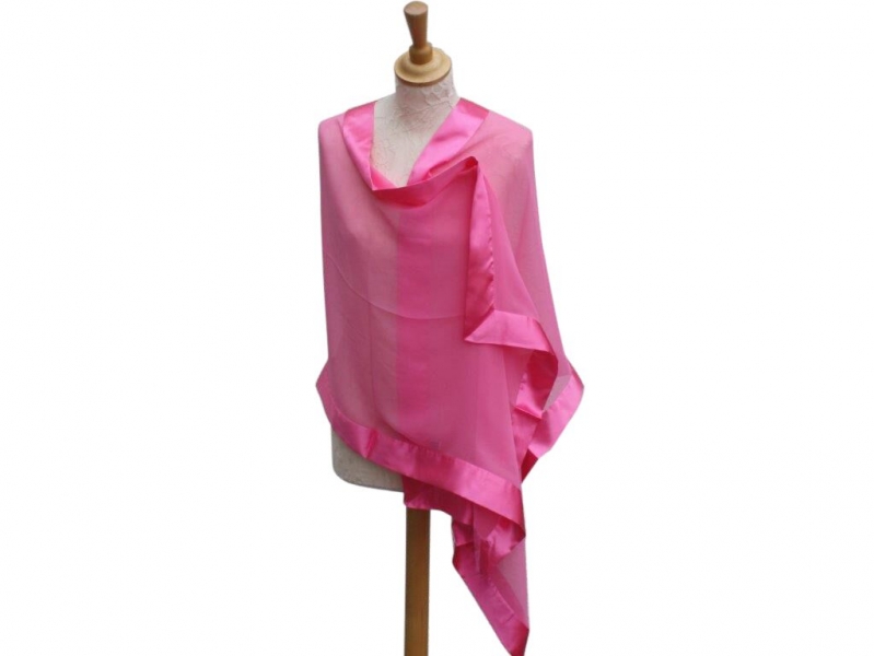 Pink Silk Wrap