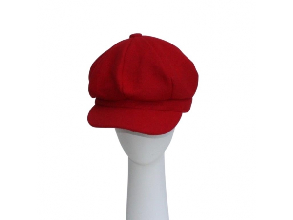 Red Baker Boy Hat.