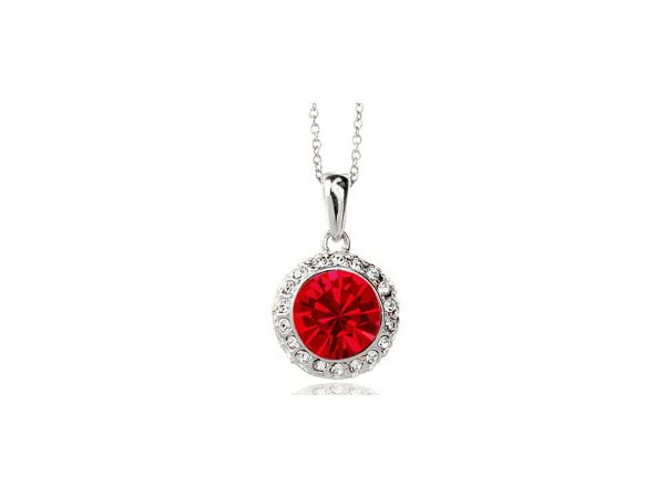 N248r Red crystal pendant