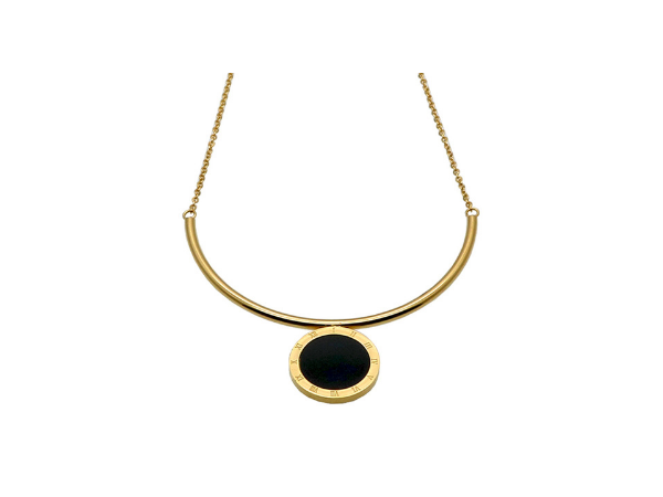 N457 Gold and black pendant