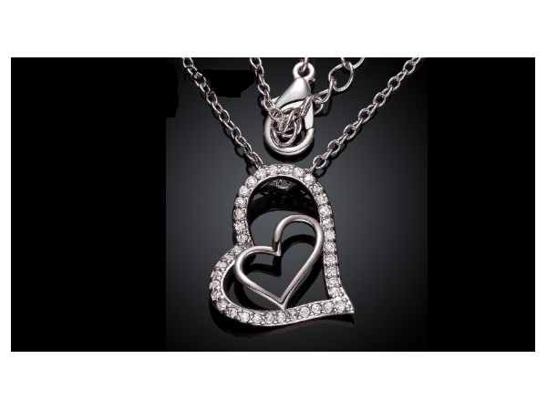 N465 Silver heart pendant